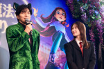 映画『ビリーと魔法のはじまり』 新日本版声優発表 ハロウィンイベントに登壇した（左から）生田斗真、畑芽育