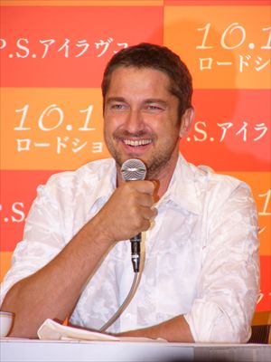 ｢P.S.アイラヴユー｣来日会見ジェラルド・バトラー