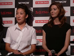 海外ドラマ「グレイズ・アナトミー」エレン・ポンピオ＆サンドラ・オー来日会見
