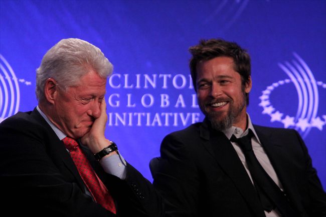 Brad Pitt3311_BILL CLINTON PITT