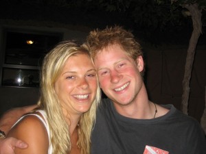 若かりし頃のチェルシー・デイヴィーさんとヘンリー王子