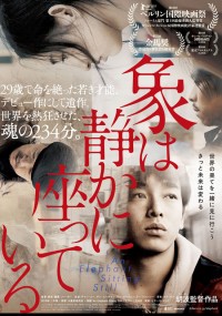 象は静かに座っている